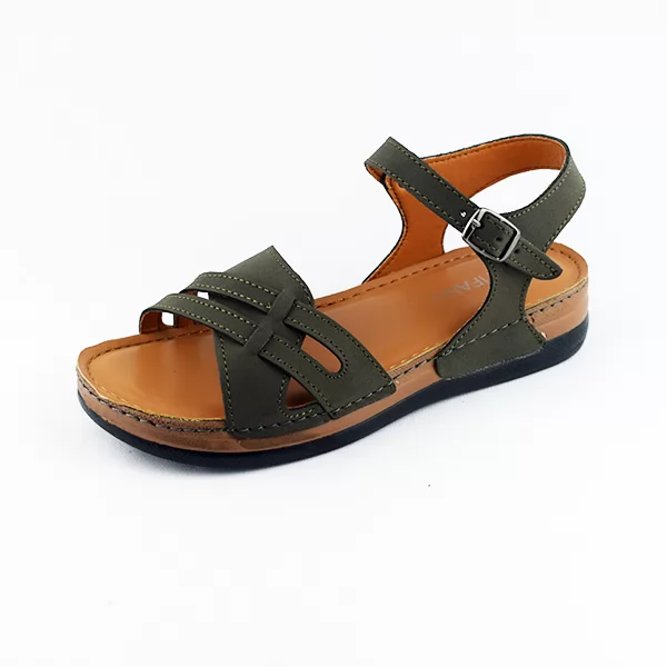 Sandales pour femme 811 vert ..........  sandale médicale femme confortable Maroc